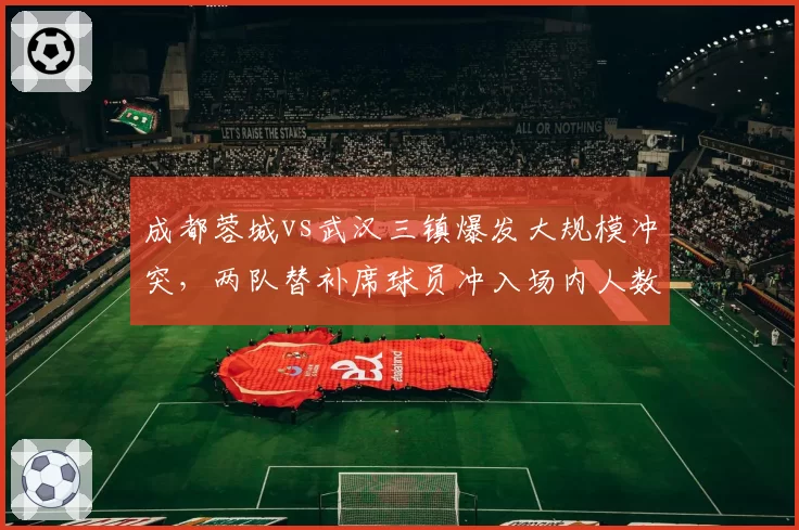 成都蓉城vs武汉三镇爆发大规模冲突，两队替补席球员冲入场内人数达12人